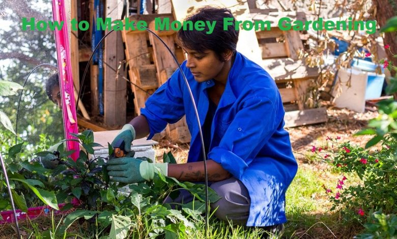 How to Make Money From Gardening