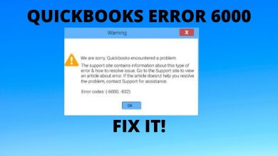 Photo of 5 Steps To Reslove QuickBooks Error Code 6000,832