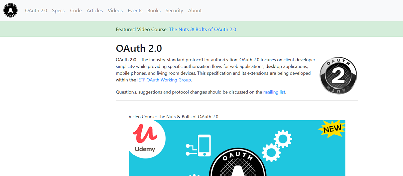 Leverage oauth