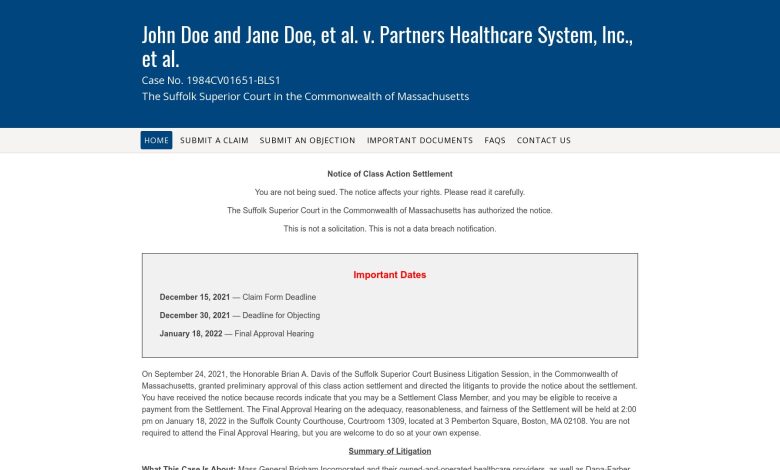 Ma Cookie Settlement scam